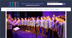 Desktop Screenshot of bostoncitysingers.org